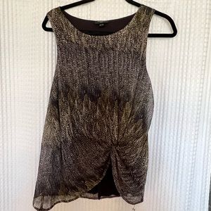 Deletta Pattern Sleeveless Tank Top